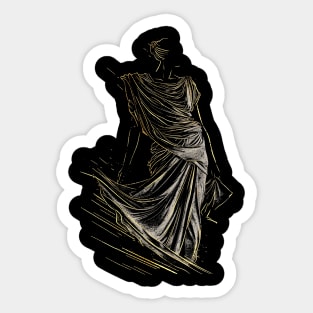 Ancient Greek fashion Sticker